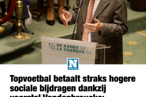 Topvoetbal betaalt straks hogere sociale bijdragen